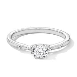 3/8 CT. T.W. Certified Lab-Grown Diamond Promise Ring in Sterling Silver (F/SI2)