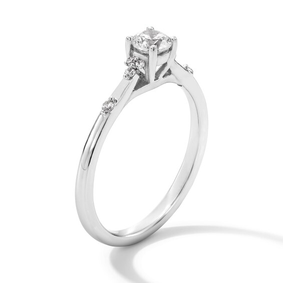 3/8 CT. T.w. Certified Lab-Grown Diamond Promise Ring in Sterling Silver (F/Si2)