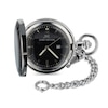 Thumbnail Image 1 of James Michael Two-Tone Pocket Watch with Black Dial (Model: PDA011036W)