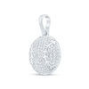Thumbnail Image 2 of 5/8 CT. T.W. Certified Lab-Grown Diamond Baseball Necklace Charm in Sterling Silver (F/VS2)