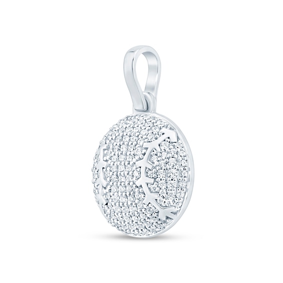 5/8 CT. T.w. Certified Lab-Grown Diamond Baseball Necklace Charm in Sterling Silver (F/Vs2)