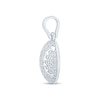 Thumbnail Image 3 of 5/8 CT. T.W. Certified Lab-Grown Diamond Baseball Necklace Charm in Sterling Silver (F/VS2)
