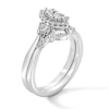 Thumbnail Image 3 of 1/2 CT. T.W. Marquise-Cut Diamond Frame Bridal Set in 10K White Gold