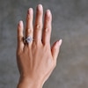 Thumbnail Image 2 of 3-3/4 CT. T.W. Marquise-Cut Certified Lab-Grown Diamond Frame Engagement Ring in 14K White Gold (F/VS2)