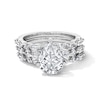 Thumbnail Image 1 of 3-1/3 CT. T.W. Pear-Shaped Certified Lab-Grown Diamond Three-Piece Bridal Set in 14K White Gold (F/VS2)
