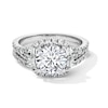 Thumbnail Image 1 of 3 CT. T.W. Certified Lab-Grown Diamond Cushion Frame Bridal Set in 14K White Gold (F/VS2)