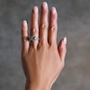 Thumbnail Image 2 of 3 CT. T.W. Certified Lab-Grown Diamond Cushion Frame Bridal Set in 14K White Gold (F/VS2)