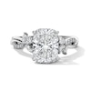 Thumbnail Image 1 of 3-1/2 CT. T.W. Cushion-Cut Certified Lab-Grown Diamond Engagement Ring in 14K White Gold (F/VS2)