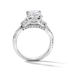 Thumbnail Image 2 of 3-1/2 CT. T.W. Cushion-Cut Certified Lab-Grown Diamond Engagement Ring in 14K White Gold (F/VS2)