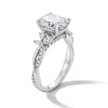 Thumbnail Image 4 of 3-1/2 CT. T.W. Cushion-Cut Certified Lab-Grown Diamond Engagement Ring in 14K White Gold (F/VS2)