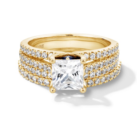 Vera Wang Love Collection 2 CT. T.w. Princess-Cut Certified Diamond Engagement Ring in 14K Gold (I/Si2)