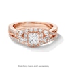 Thumbnail Image 4 of Vera Wang Love Collection 1 CT. T.W. Princess-Cut Diamond Frame Engagement Ring in 14K Rose Gold