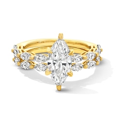 2-1/2 CT. T.W. Marquise-Cut Certified Lab-Grown Diamond Bridal Set in 14K Gold (F/VS2)