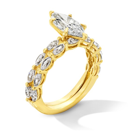 2-1/2 CT. T.w. Marquise-Cut Certified Lab-Grown Diamond Bridal Set in 14K Gold (F/Vs2)