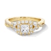 Thumbnail Image 1 of Vera Wang Love Collection 1 CT. T.W. Princess-Cut Diamond Frame Engagement Ring in 14K Gold
