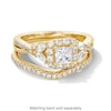 Thumbnail Image 3 of Vera Wang Love Collection 1 CT. T.W. Princess-Cut Diamond Frame Engagement Ring in 14K Gold