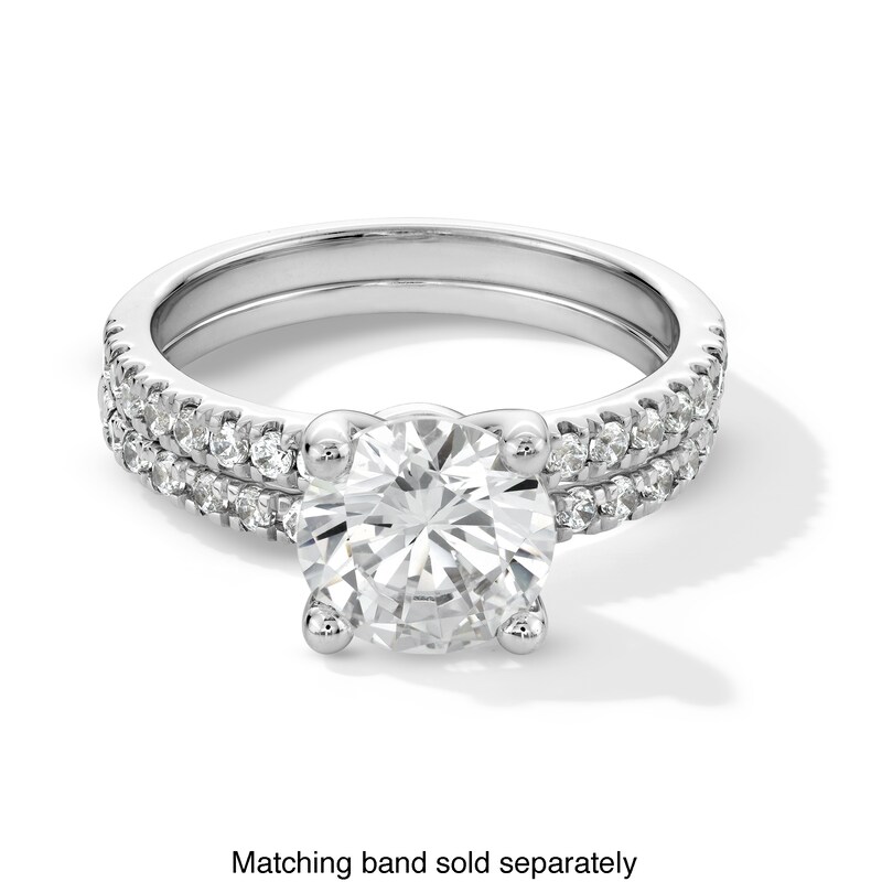 Main Image 5 of 5-5/8 CT. T.W. Princess-Cut Certified Lab-Grown Diamond Bridal Set in Platinum (F/VS2)
