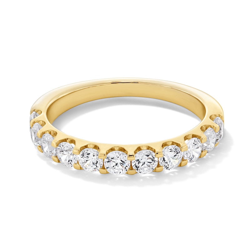 Main Image 1 of 1 CT. T.W. Certified Diamond 11-Stone Band in 14K Gold (I/SI2)