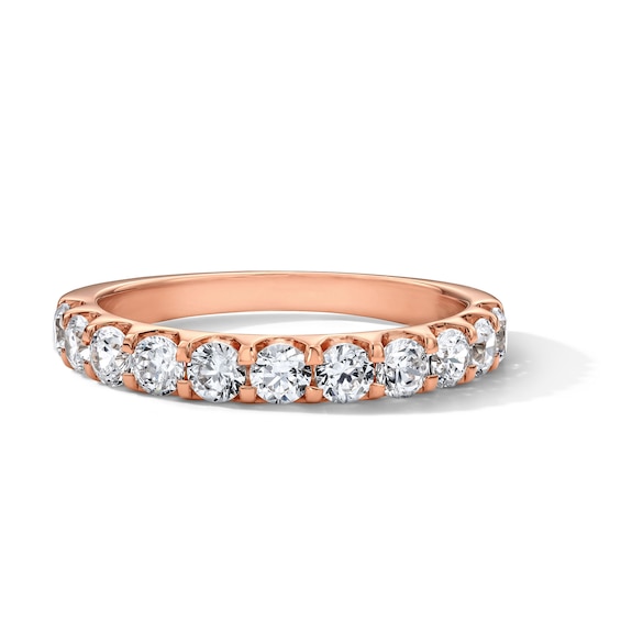 1 CT. T.w. Certified Diamond 11-Stone Band in 14K Rose Gold (I/Si2)