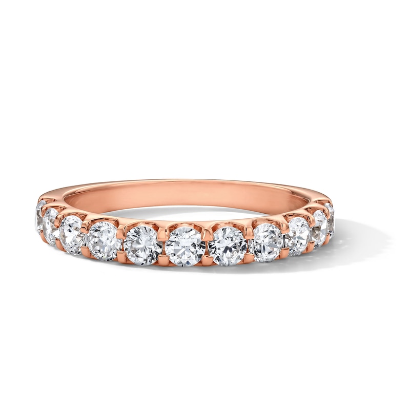 Main Image 1 of 1 CT. T.W. Certified Diamond 11-Stone Band in 14K Rose Gold (I/SI2)