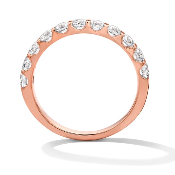 1 CT. T.w. Certified Diamond 11-Stone Band in 14K Rose Gold (I/Si2)