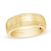 Thumbnail Image 1 of Vera Wang Love Collection Men’s 1/20 CT. T.W. Diamond Four-Stone Wedding Band in 14K Gold