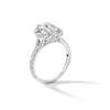 Thumbnail Image 2 of Vera Wang Love Collection 3 CT. T.W. Oval Certified Lab-Grown Diamond Frame Ring in Platinum (F/VS2)