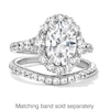 Thumbnail Image 3 of Vera Wang Love Collection 3 CT. T.W. Oval Certified Lab-Grown Diamond Frame Ring in Platinum (F/VS2)