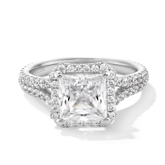 Vera Wang Love Collection 2-3/4 CT. T.w. Princess Certified Lab-Grown Diamond Ring in Platinum (F/Vs2)