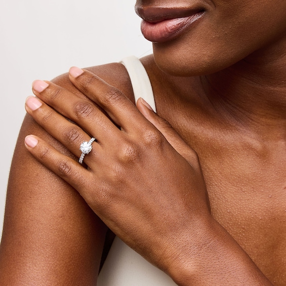 Vera Wang Love Collection 2-3/4 CT. T.w. Certified Lab-Grown Diamond Engagement Ring in Platinum (F/Vs2)