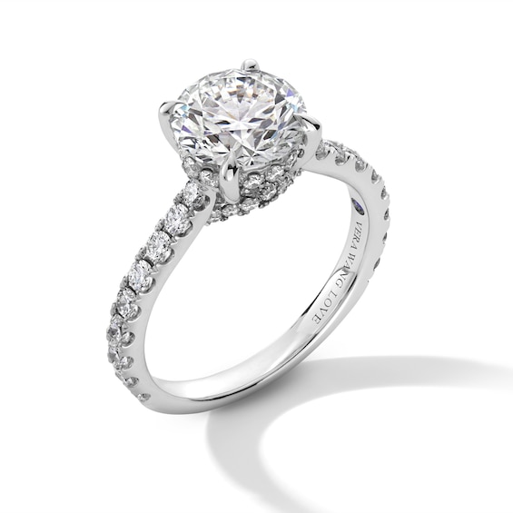 Vera Wang Love Collection 2-3/4 CT. T.w. Certified Lab-Grown Diamond Engagement Ring in Platinum (F/Vs2)
