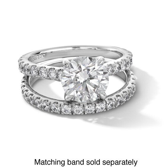 Vera Wang Love Collection 2-3/4 CT. T.w. Certified Lab-Grown Diamond Engagement Ring in Platinum (F/Vs2)