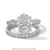 Thumbnail Image 4 of Vera Wang Love Collection 3-7/8 CT. T.W. Oval Certified Lab-Grown Diamond Engagement Ring in Platinum (F/VS2)
