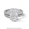 Thumbnail Image 5 of Vera Wang Love Collection 3-7/8 CT. T.W. Oval Certified Lab-Grown Diamond Engagement Ring in Platinum (F/VS2)
