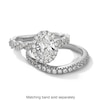 Thumbnail Image 4 of Vera Wang Love Collection 1-5/8 CT. T.W. Oval Certified Lab-Grown Diamond Frame Engagement Ring in Platinum (F/VS2)