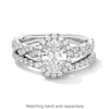 Thumbnail Image 5 of Vera Wang Love Collection 1-5/8 CT. T.W. Oval Certified Lab-Grown Diamond Frame Engagement Ring in Platinum (F/VS2)