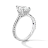 Thumbnail Image 3 of Vera Wang Love Collection 3-1/2 CT. T.W. Pear-Shaped Certified Lab-Grown Diamond Engagement Ring in Platinum (F/VS2)