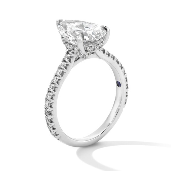 Vera Wang Love Collection 3-1/2 CT. T.w. Pear-Shaped Certified Lab-Grown Diamond Engagement Ring in Platinum (F/Vs2)