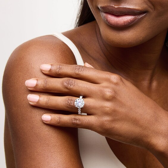 Vera Wang Love Collection 6-1/2 CT. T.w. Certified Lab-Grown Diamond Engagement Ring in Platinum (F/Vs2)