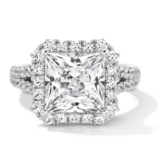 Vera Wang Love Collection 5-1/5 CT. T.w. Princess-Cut Certified Lab-Grown Diamond Engagement Ring in Platinum (F/Vs2)