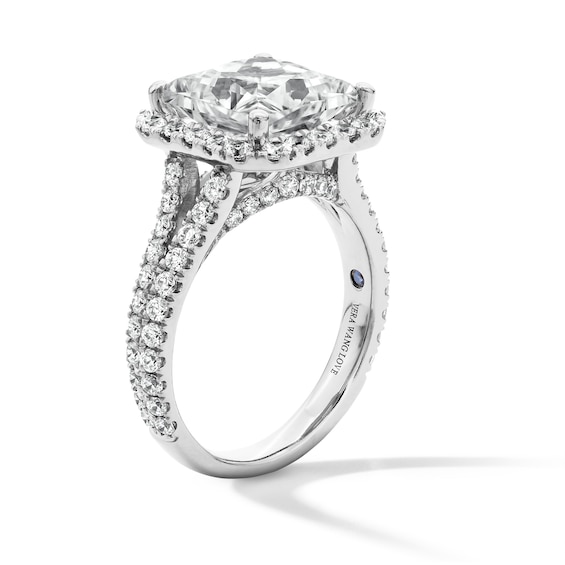 Vera Wang Love Collection 5-1/5 CT. T.w. Princess-Cut Certified Lab-Grown Diamond Engagement Ring in Platinum (F/Vs2)