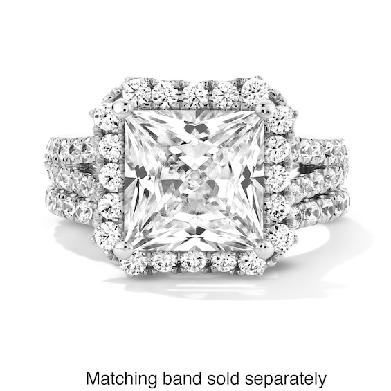 Vera Wang Love Collection 5-1/5 CT. T.w. Princess-Cut Certified Lab-Grown Diamond Engagement Ring in Platinum (F/Vs2)