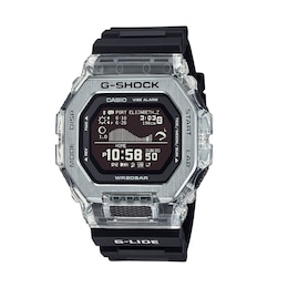 Men’s Casio G-Shock G-LIDE Digital Black Resin Strap Surf Watch with Black Dial (Model: GBX100S-1)