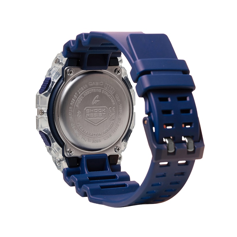 Main Image 2 of Men’s Casio G-Shock G-LIDE Digital Blue Resin Strap Surf Watch with Black Dial (Model: GBX100S-2)
