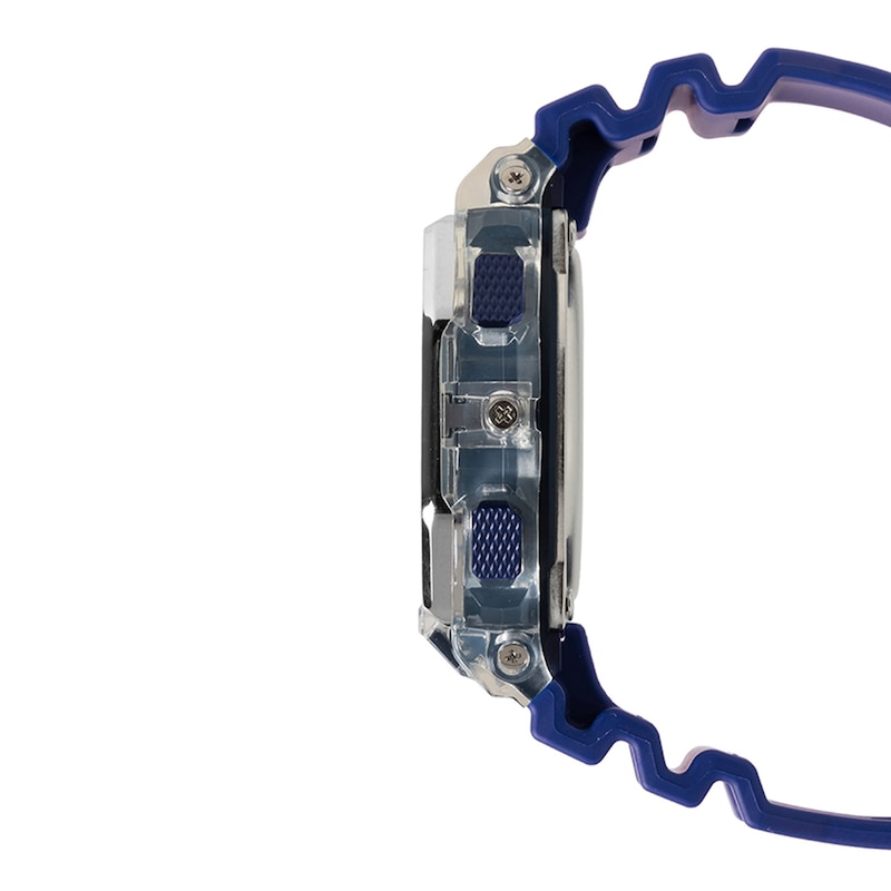 Main Image 3 of Men’s Casio G-Shock G-LIDE Digital Blue Resin Strap Surf Watch with Black Dial (Model: GBX100S-2)