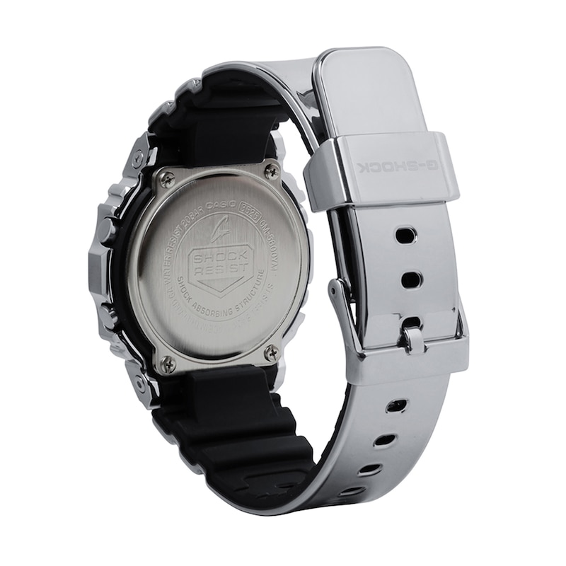 Main Image 2 of Men's Casio G-Shock G-Steel Digital Silver-Tone Resin Strap Watch with Black Dial (Model: GM5600YM-8)