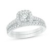 Thumbnail Image 1 of Previously Owned - 2 CT. T.W. Diamond Frame Soldered Bridal Set in 14K White Gold