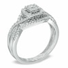Thumbnail Image 2 of Previously Owned - 1/2 CT. T.W. Multi-Diamond Twist Shank Soldered Bridal Set in 10K White Gold