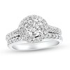 Thumbnail Image 1 of Previously Owned - 1-1/5 CT. T.W. Diamond Frame Soldered Bridal Set in 14K White Gold