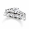 Thumbnail Image 1 of Previously Owned - 1-1/2 CT. T.W. Platinum Diamond Solitaire Soldered Bridal Set
